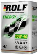 А/масло моторное Rolf Energy 10w40 SL/CF 4л. Ж/Б