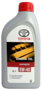 А/масло моторное Toyota Engline Oil 5w40 SN/CF 1л. Пластик