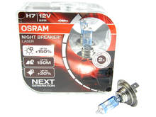 Автолампа H7 12V 55W (PX26d) OSRAM Night Breaker+150% (к-кт 2шт.)