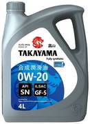 А/масло моторное Takayama 0w20 4л.Пластик