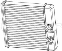радиатор отопителя LUZAR Гранта/Калина 2 (15-), DATSUN on-Do/mi-Do (15-) (тип KDAC) COMFORT алюминие