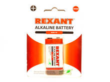 Батарейка 6LR61 9V 600mAh "алкалиновая" (КРОНА) REXANT <30-1061>