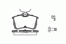 Колодки тормозные дисковые (задние) Accord купе VI 98-03, Accord седан VII 03-08